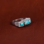 انگشتر فیروزه شجری زنانه کد 16946