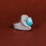 انگشتر فیروزه شجری زنانه کد 16955