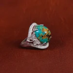 انگشتر فیروزه شجری زنانه کد 16959