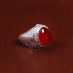 انگشتر عقیق مردانه کد 16976