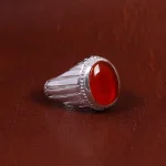 انگشتر عقیق مردانه کد 16983