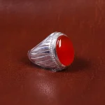 انگشتر عقیق مردانه کد 16984