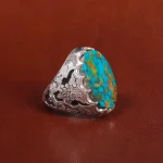 انگشتر فیروزه شجری مردانه کد 17014