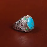 انگشتر فیروزه شجری مردانه کد 17029