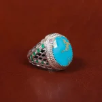 انگشتر فیروزه شجری مردانه کد 17034