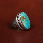 انگشتر فیروزه شجری مردانه کد 17200