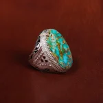 انگشتر فیروزه شجری مردانه کد 17222