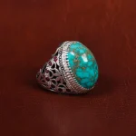 انگشتر فیروزه شجری مردانه کد 17227
