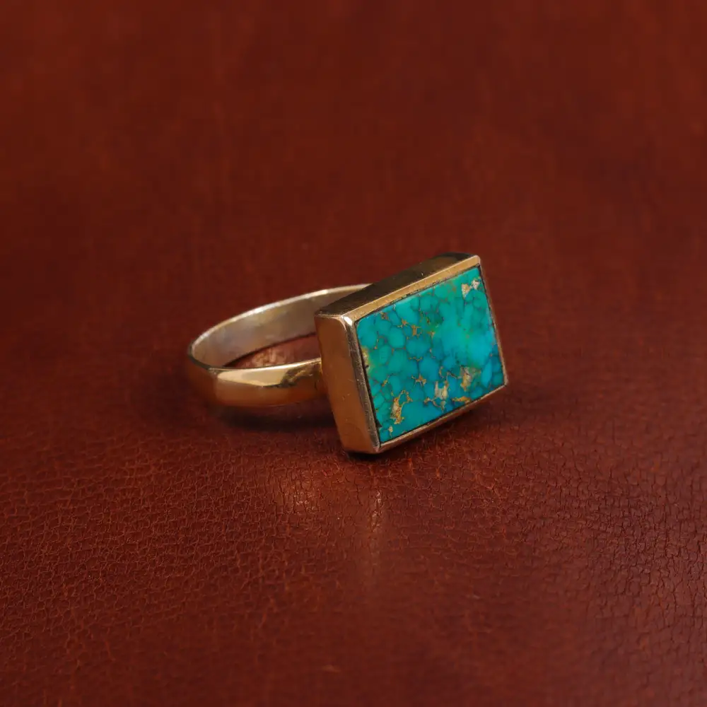 انگشتر فیروزه شجری زنانه کد 17261