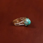 انگشتر فیروزه شجری زنانه کد 17263