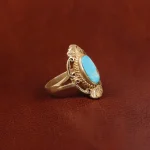 انگشتر فیروزه شجری زنانه کد 17269