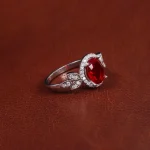 انگشتر سنتاتیک یاقوت سرخ زنانه کد 17273