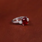 انگشتر سنتاتیک یاقوت سرخ زنانه کد 17275