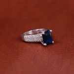 انگشتر یاقوت کبود سنتاتیک زنانه کد 17280