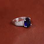 انگشتر یاقوت کبود سنتاتیک زنانه کد 17281