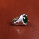 انگشتر زمرد سنتاتیک زنانه کد 17286