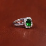 انگشتر زمرد سنتاتیک زنانه کد 17289