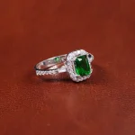 انگشتر زمرد سنتاتیک زنانه کد 17290