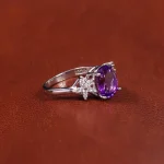 انگشتر آمیتیست زنانه کد 17292