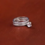 انگشتر موزانايت زنانه کد 17297