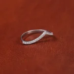 انگشتر موزانايت زنانه کد 17304