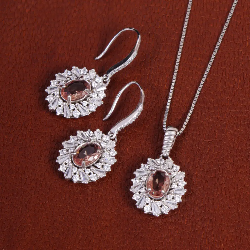 نیم ست الکساندریت زنانه کد 17323