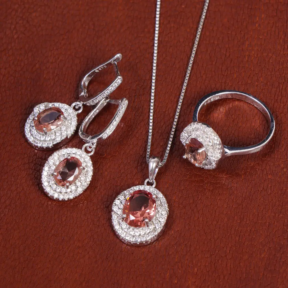 نیم ست الکساندریت زنانه کد 17324