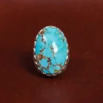 انگشتر فیروزه شجری مردانه کد 12408