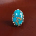انگشتر فیروزه شجری مردانه کد 12669