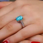 انگشتر فیروزه شجری زنانه کد 16587