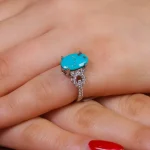 انگشتر فیروزه شجری زنانه کد 16593