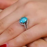 انگشتر فیروزه شجری زنانه کد 16600