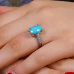 انگشتر فیروزه شجری زنانه کد 16606
