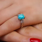 انگشتر فیروزه شجری زنانه کد 16608
