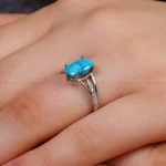 انگشتر فیروزه شجری زنانه کد 16617