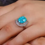 انگشتر فیروزه شجری زنانه کد 16618