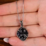 گردنبند یاقوت کبود زنانه کد 16622