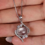 گردنبند دُر نجف زنانه کد 16660