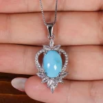 گردنبند فیروزه زنانه کد 16677