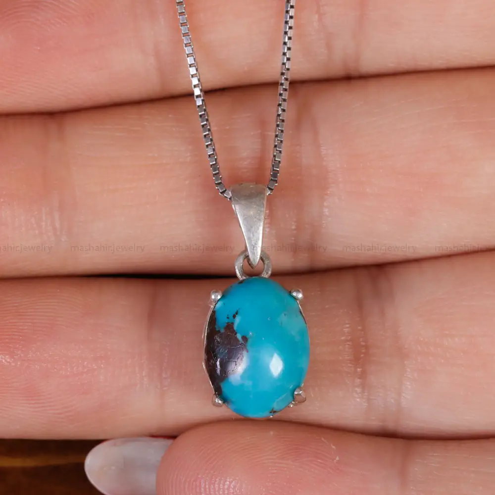 گردنبند فیروزه زنانه کد 16682