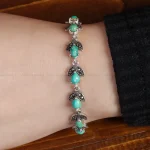 دستبند فیروزه زنانه کد 16803