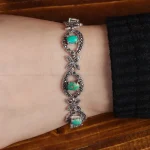 دستبند فیروزه زنانه کد 16807