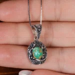 گردنبند فیروزه زنانه کد 16818