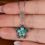 گردنبند فیروزه زنانه کد 16820