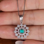 گردنبند فیروزه زنانه کد 16822