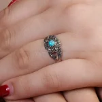 انگشتر فیروزه شجری زنانه کد 16824