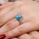 انگشتر فیروزه شجری زنانه کد 16860