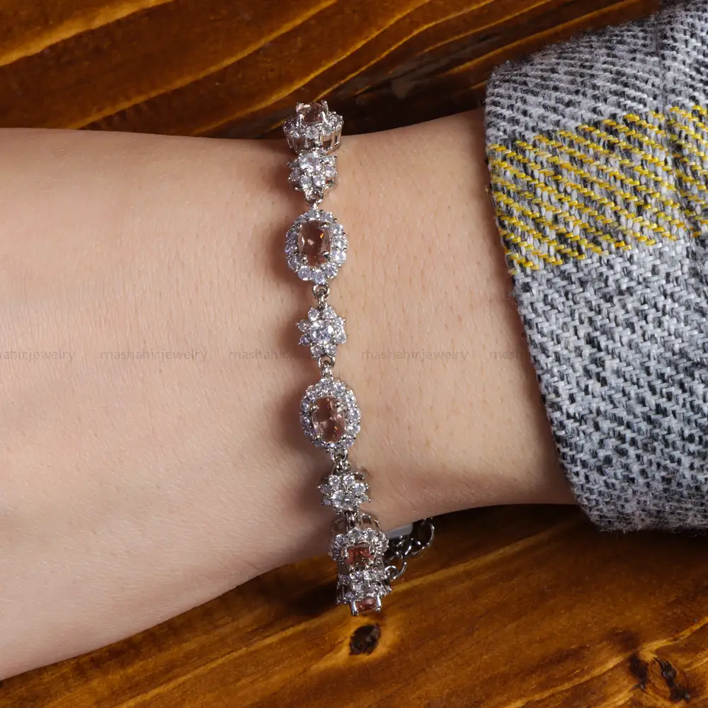 دستبند الکساندریت زنانه کد 16884