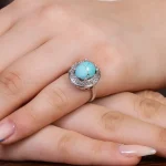 انگشتر فیروزه شجری زنانه کد 16929