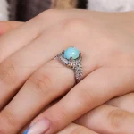 انگشتر فیروزه شجری زنانه کد 16930
